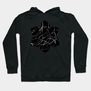 Abstract Threads, Silver Dapple Hoodie